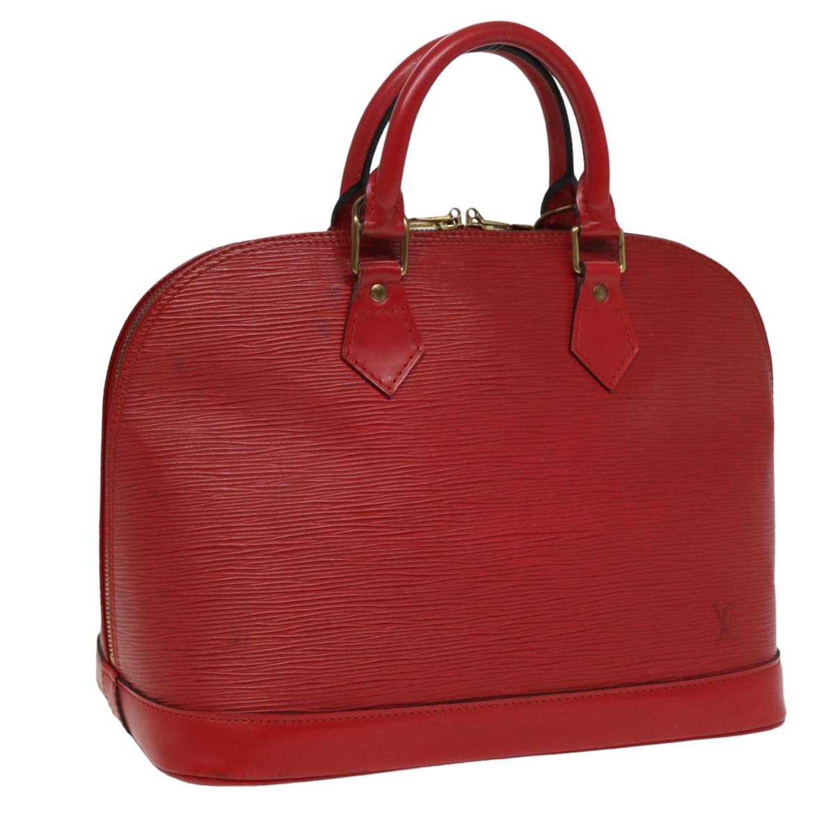 LOUIS VUITTON Epi Alma Hand Bag Castilian Red M52147 LV Auth 81584