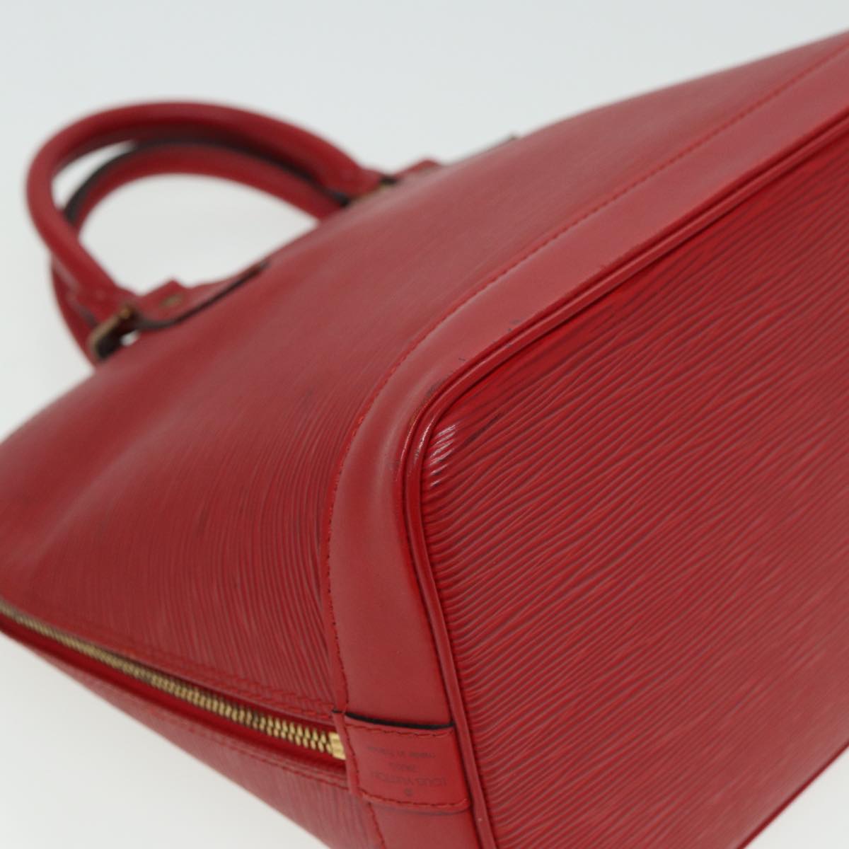 LOUIS VUITTON Epi Alma Hand Bag Castilian Red M52147 LV Auth 81584