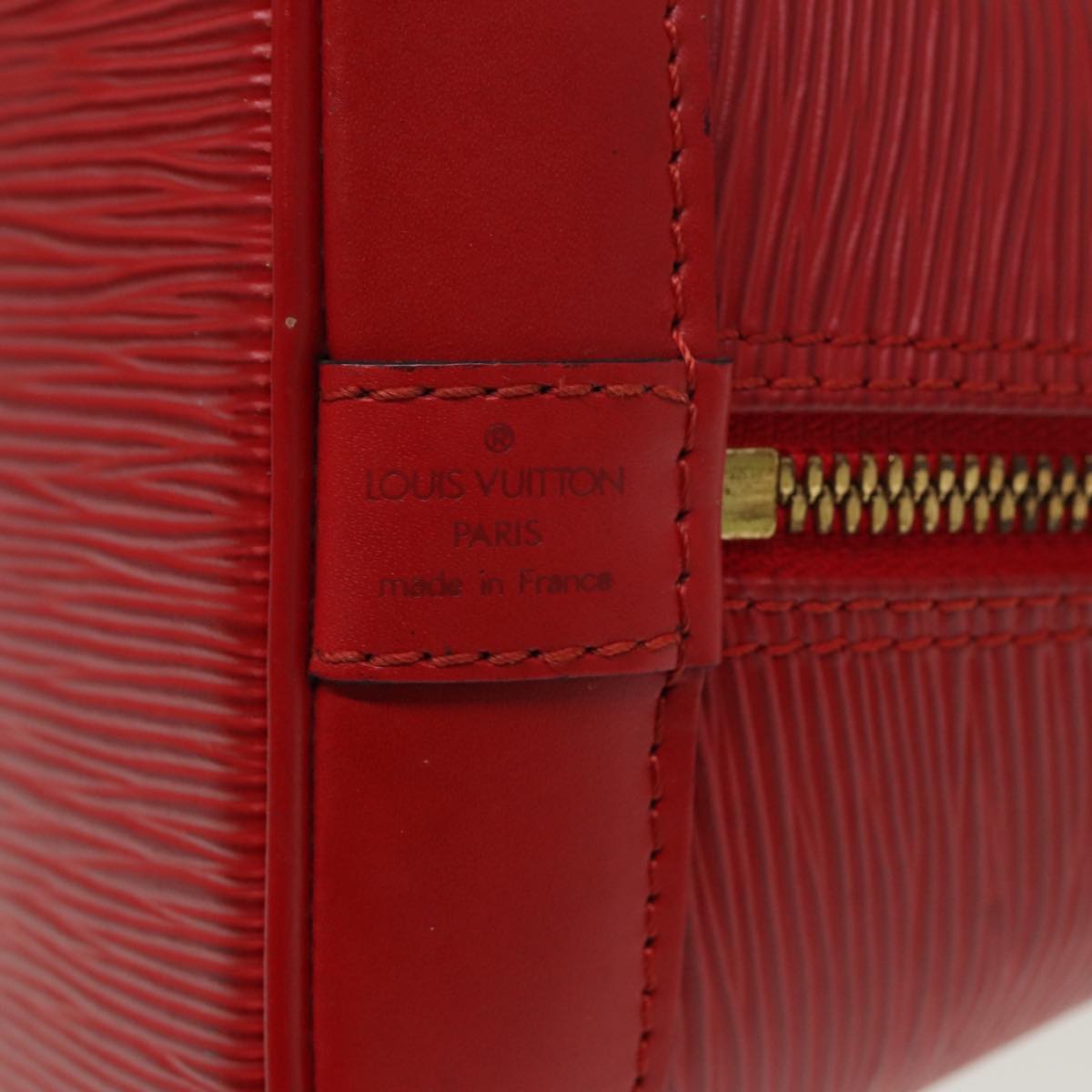 LOUIS VUITTON Epi Alma Hand Bag Castilian Red M52147 LV Auth 81584