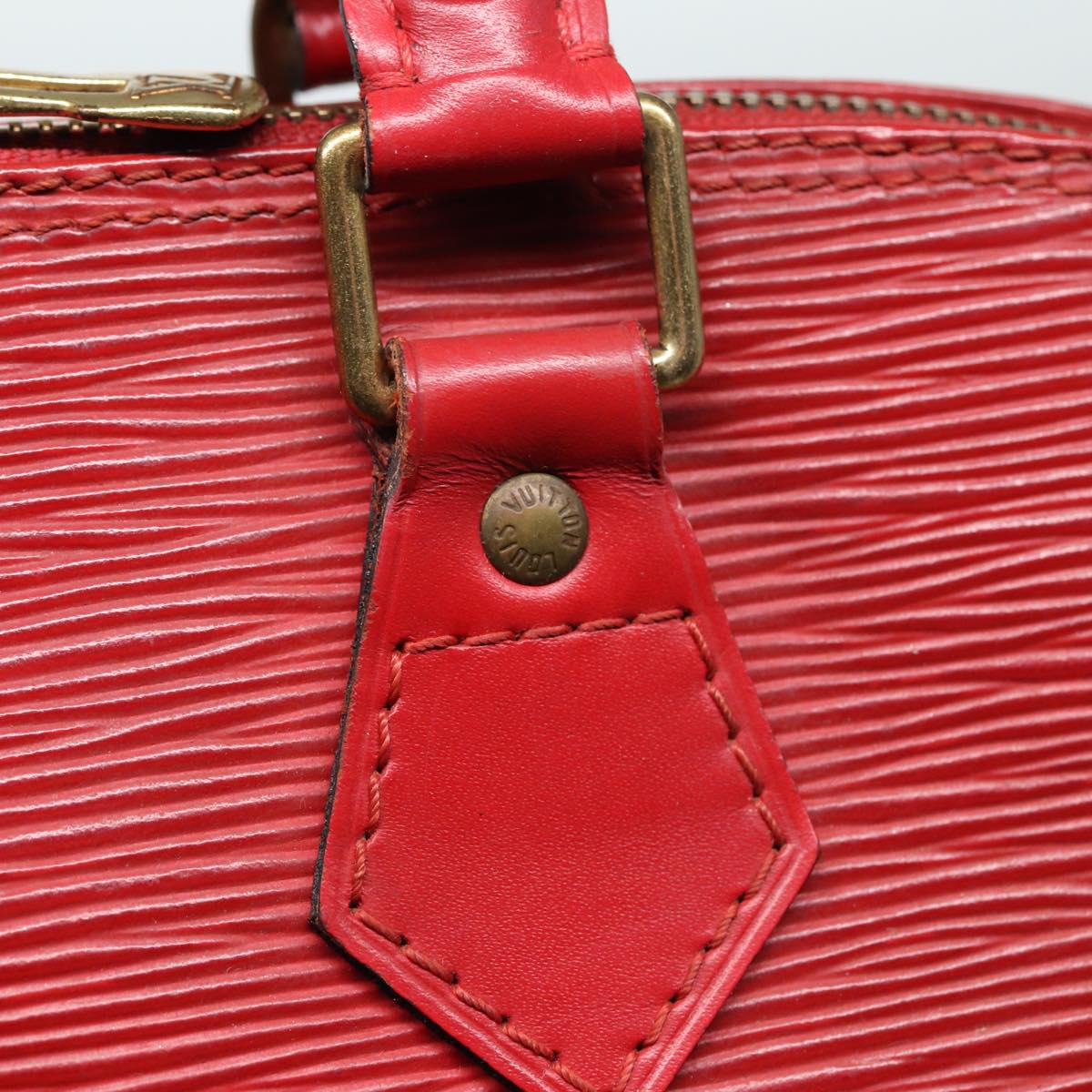 LOUIS VUITTON Epi Alma Hand Bag Castilian Red M52147 LV Auth 81584