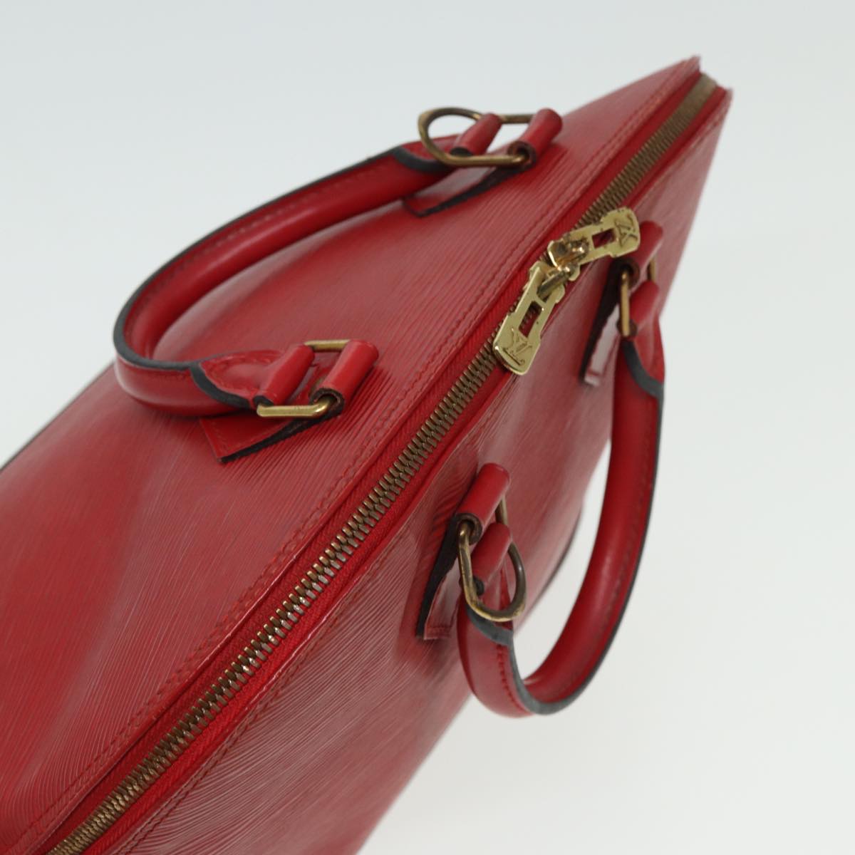 LOUIS VUITTON Epi Alma Hand Bag Castilian Red M52147 LV Auth 81584