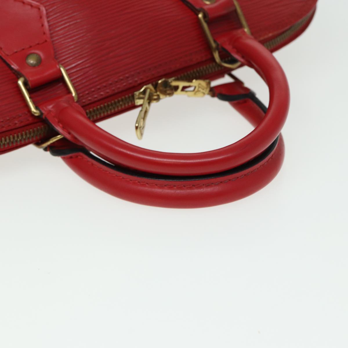 LOUIS VUITTON Epi Alma Hand Bag Castilian Red M52147 LV Auth 81584