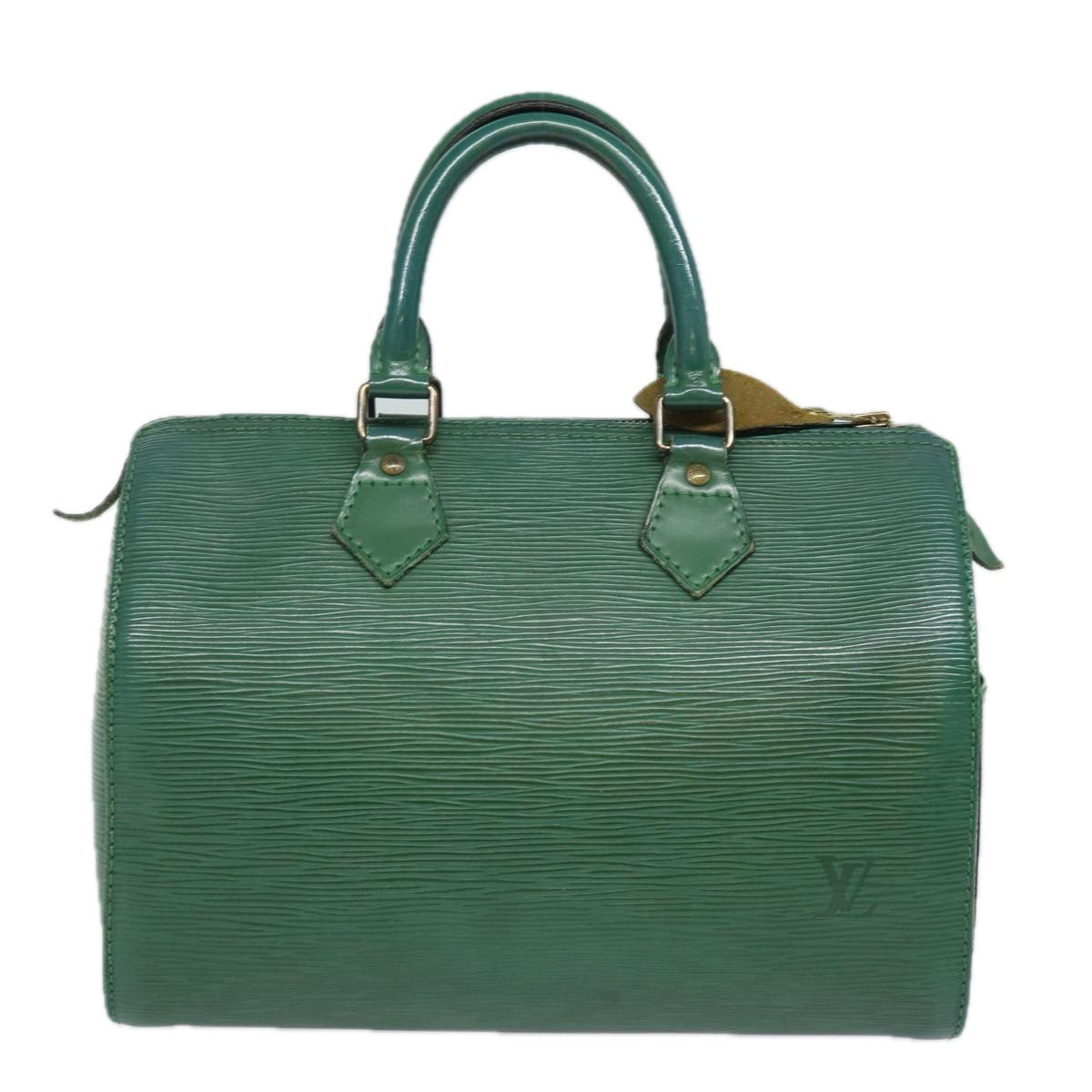 LOUIS VUITTON Epi Speedy 25 Hand Bag Borneo Green M43014 LV Auth 81585