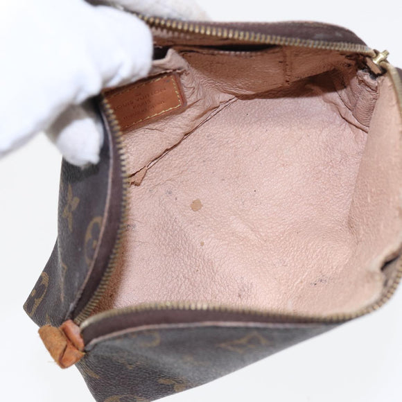 LOUIS VUITTON Monogram Pochette Cosmetic PM Cosmetic Pouch M47515 LV Auth 81600