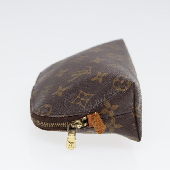 LOUIS VUITTON Monogram Pochette Cosmetic PM Cosmetic Pouch M47515 LV Auth 81600