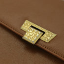 Christian Dior Shoulder Bag Leather Brown Auth 81611-17