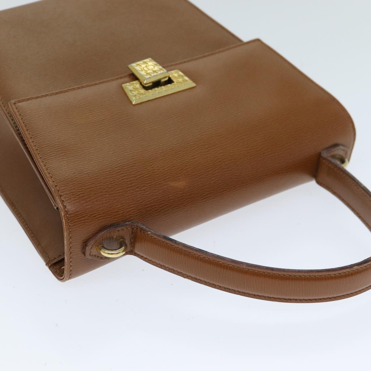 Christian Dior Shoulder Bag Leather Brown Auth 81611