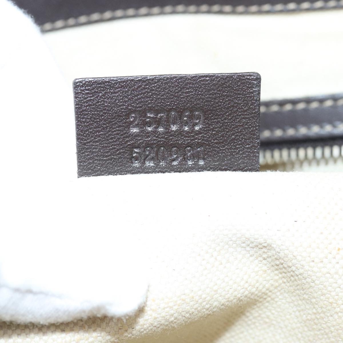 GUCCI GG Canvas Lovely Hand Bag Beige 257069 Auth 81622