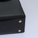 CELINE Hand Bag Leather Black Auth 81636-15