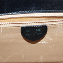 CELINE Hand Bag Leather Black Auth 81636-18