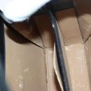 CELINE Hand Bag Leather Black Auth 81636-19