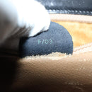 CELINE Hand Bag Leather Black Auth 81636-12