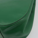 CELINE Shoulder Bag Leather Green Gold Auth 81640-16