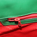 CELINE Shoulder Bag Leather Green Gold Auth 81640-21