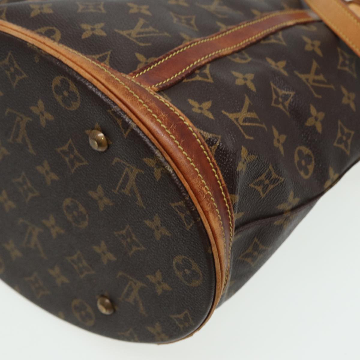 LOUIS VUITTON Monogram Bucket GM Shoulder Bag M42236 LV Auth 81702