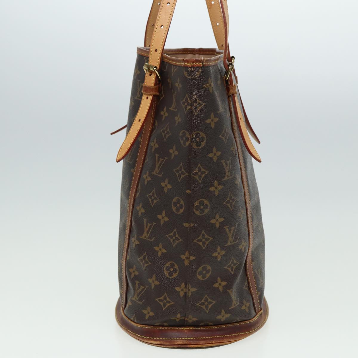 LOUIS VUITTON Monogram Bucket GM Shoulder Bag M42236 LV Auth 81702