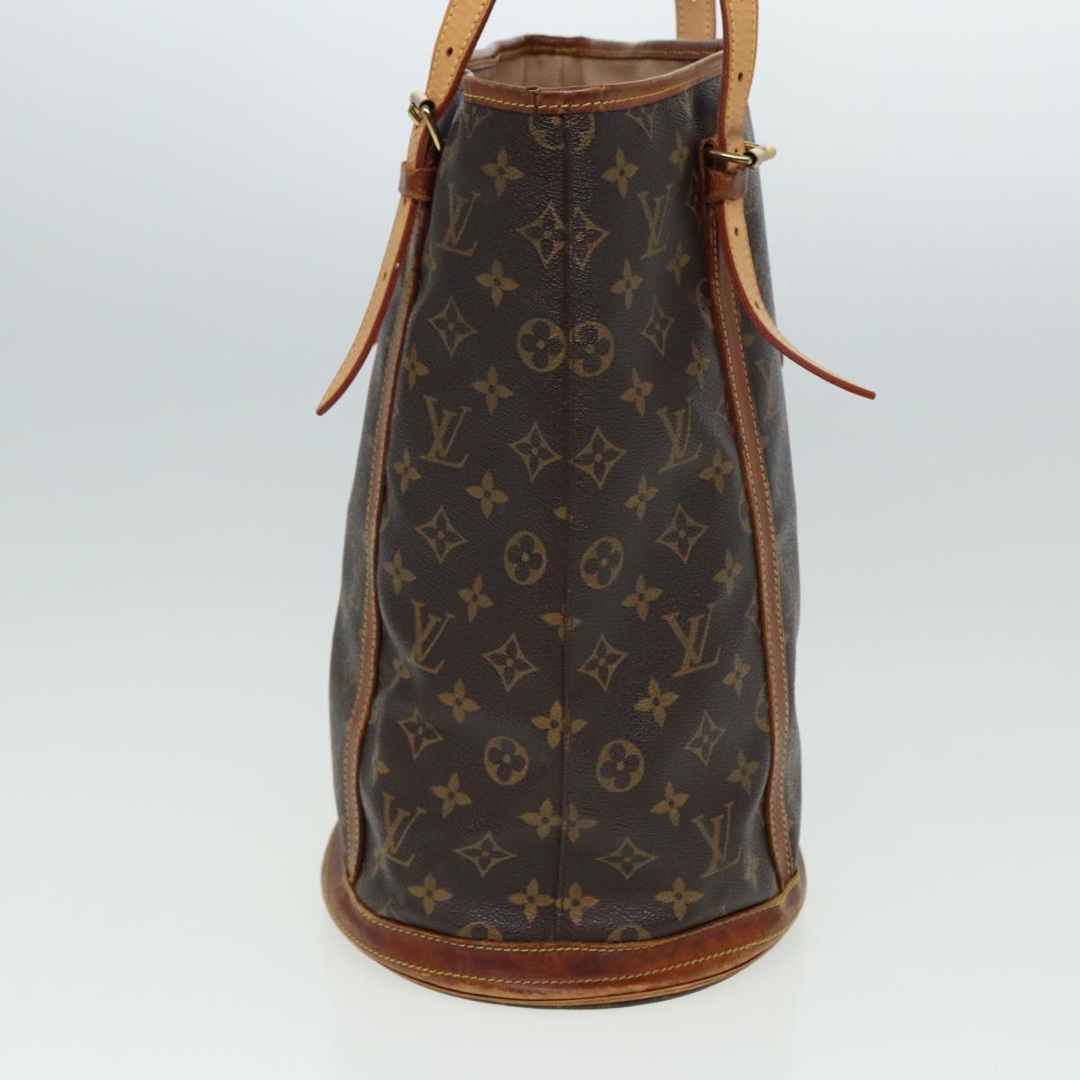 LOUIS VUITTON Monogram Bucket GM Shoulder Bag M42236 LV Auth 81702