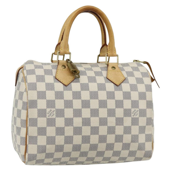 LOUIS VUITTON Damier Azur Speedy 25 Hand Bag N41534 LV Auth 81705