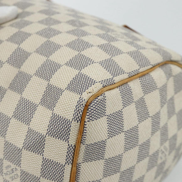LOUIS VUITTON Damier Azur Speedy 25 Hand Bag N41534 LV Auth 81705