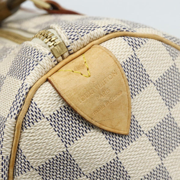LOUIS VUITTON Damier Azur Speedy 25 Hand Bag N41534 LV Auth 81705