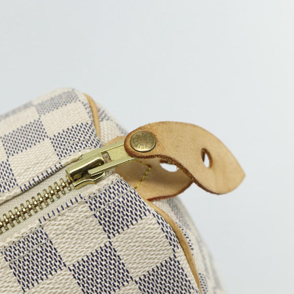 LOUIS VUITTON Damier Azur Speedy 25 Hand Bag N41534 LV Auth 81705