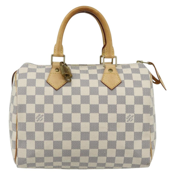 LOUIS VUITTON Damier Azur Speedy 25 Hand Bag N41534 LV Auth 81705