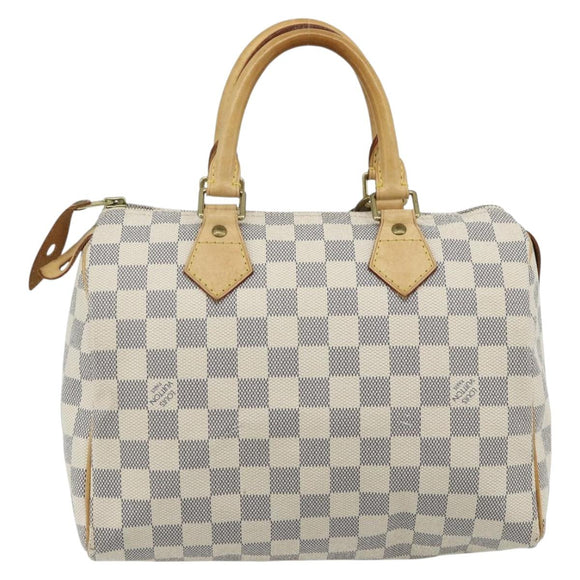 LOUIS VUITTON Damier Azur Speedy 25 Hand Bag N41534 LV Auth 81705