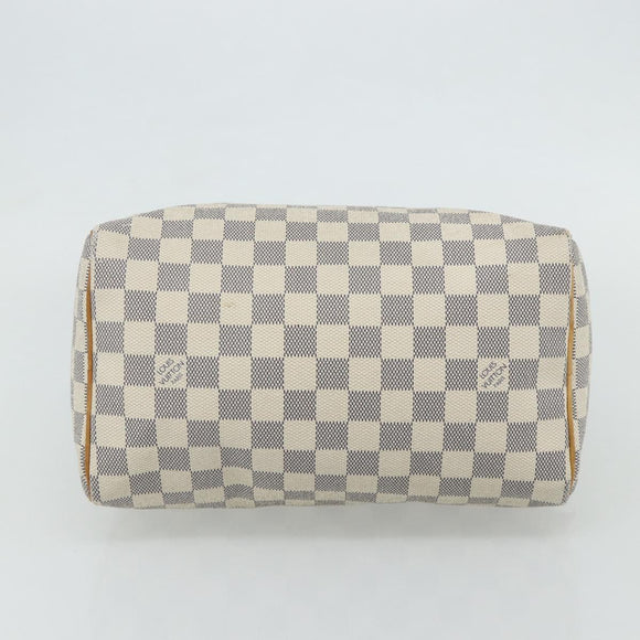 LOUIS VUITTON Damier Azur Speedy 25 Hand Bag N41534 LV Auth 81705