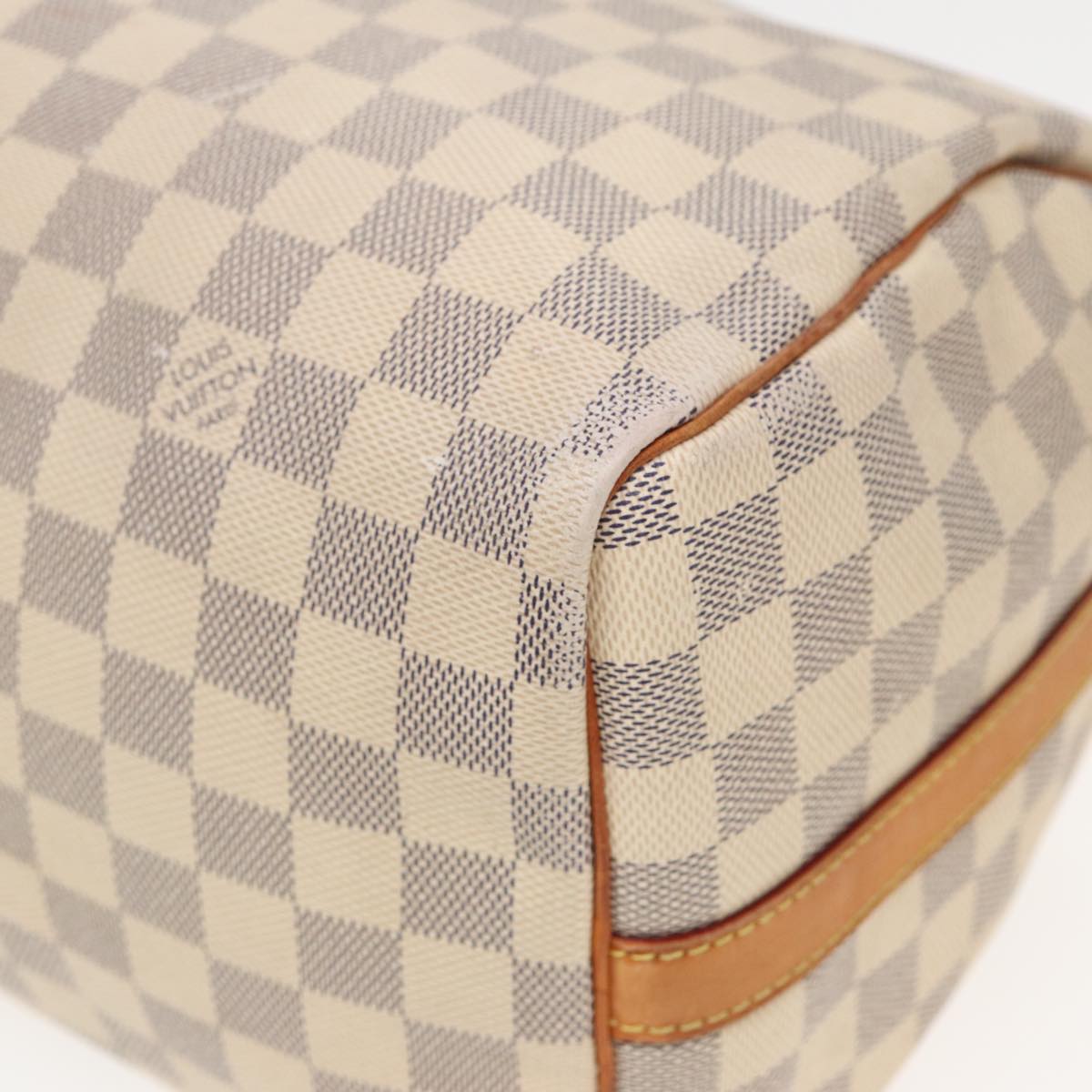 LOUIS VUITTON Damier Azur Speedy Bandouliere 30 Hand Bag 2way N41052 Auth 81706