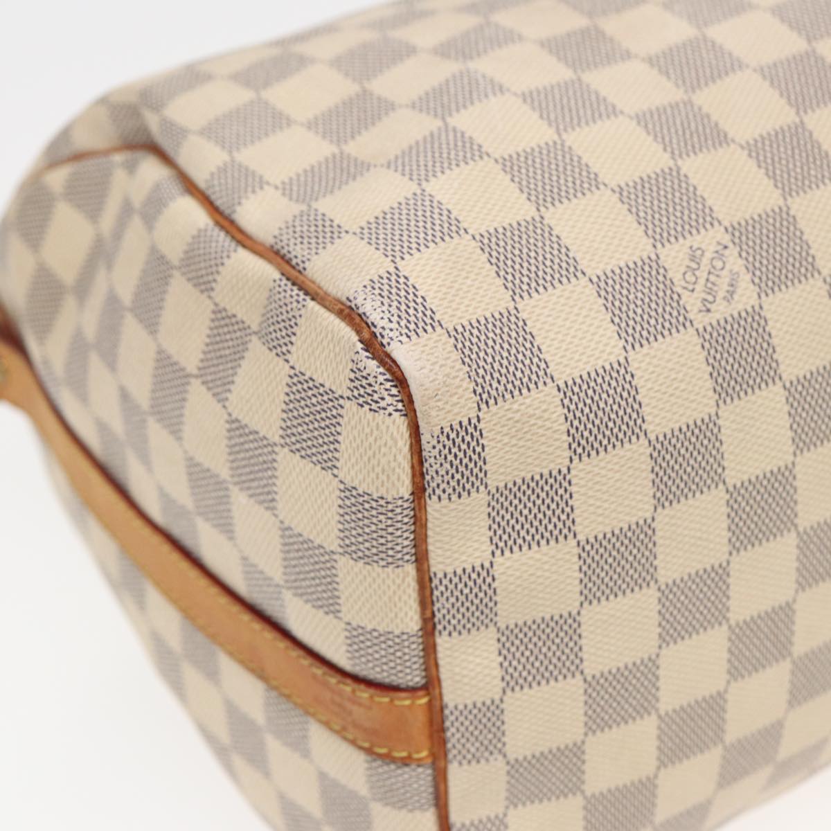 LOUIS VUITTON Damier Azur Speedy Bandouliere 30 Hand Bag 2way N41052 Auth 81706