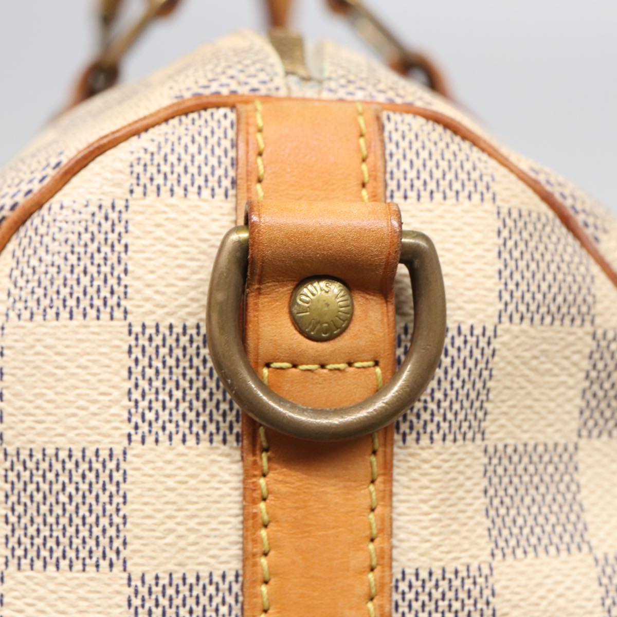 LOUIS VUITTON Damier Azur Speedy Bandouliere 30 Hand Bag 2way N41052 Auth 81706