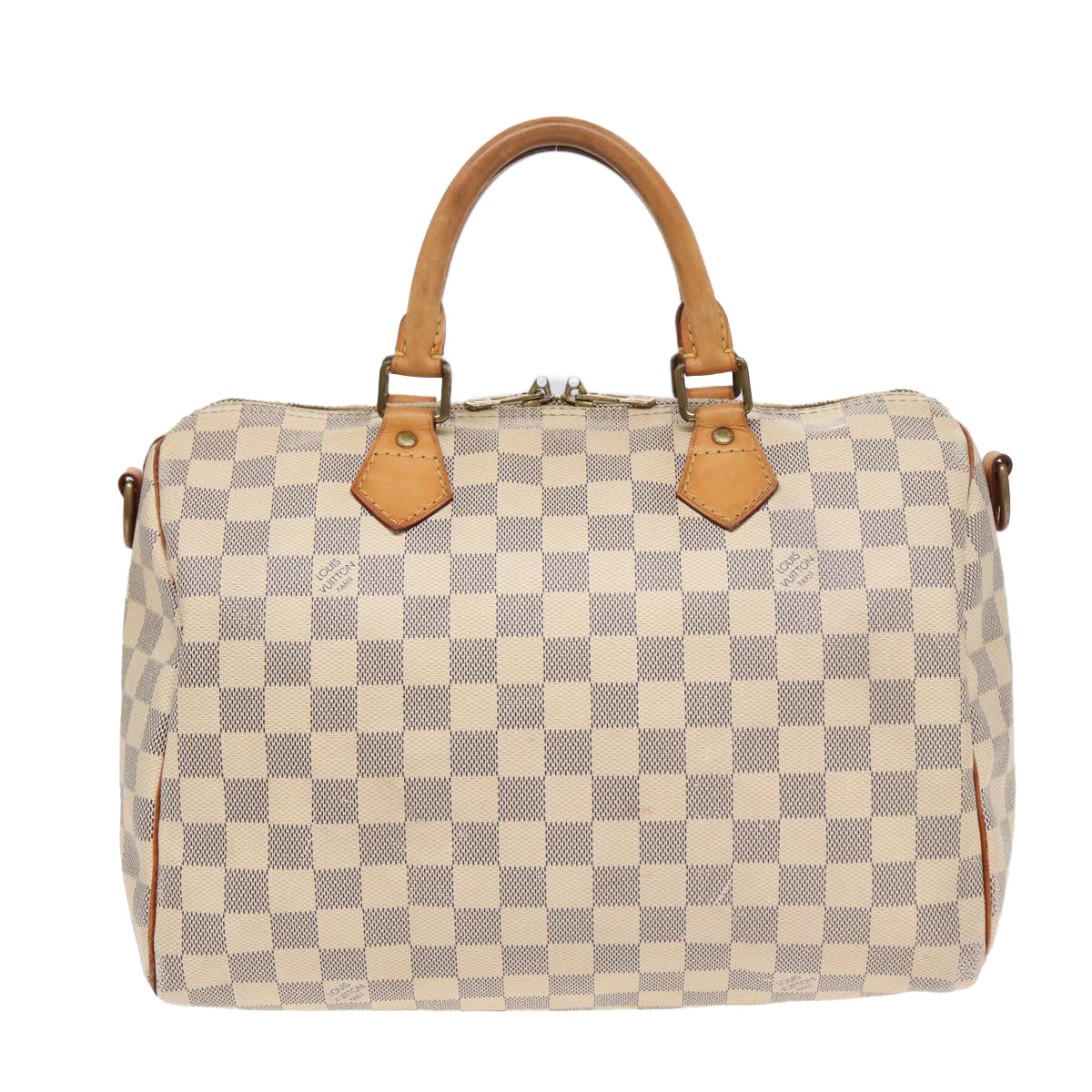 LOUIS VUITTON Damier Azur Speedy Bandouliere 30 Hand Bag 2way N41052 Auth 81706