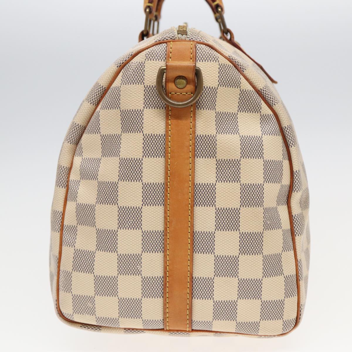 LOUIS VUITTON Damier Azur Speedy Bandouliere 30 Hand Bag 2way N41052 Auth 81706