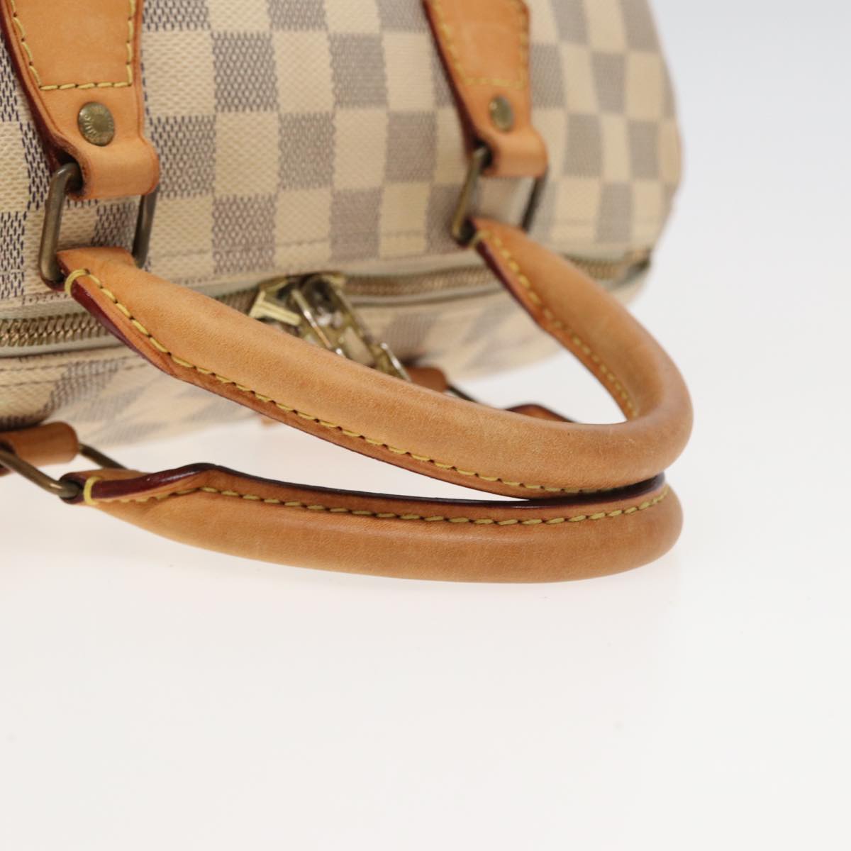 LOUIS VUITTON Damier Azur Speedy Bandouliere 30 Hand Bag 2way N41052 Auth 81706