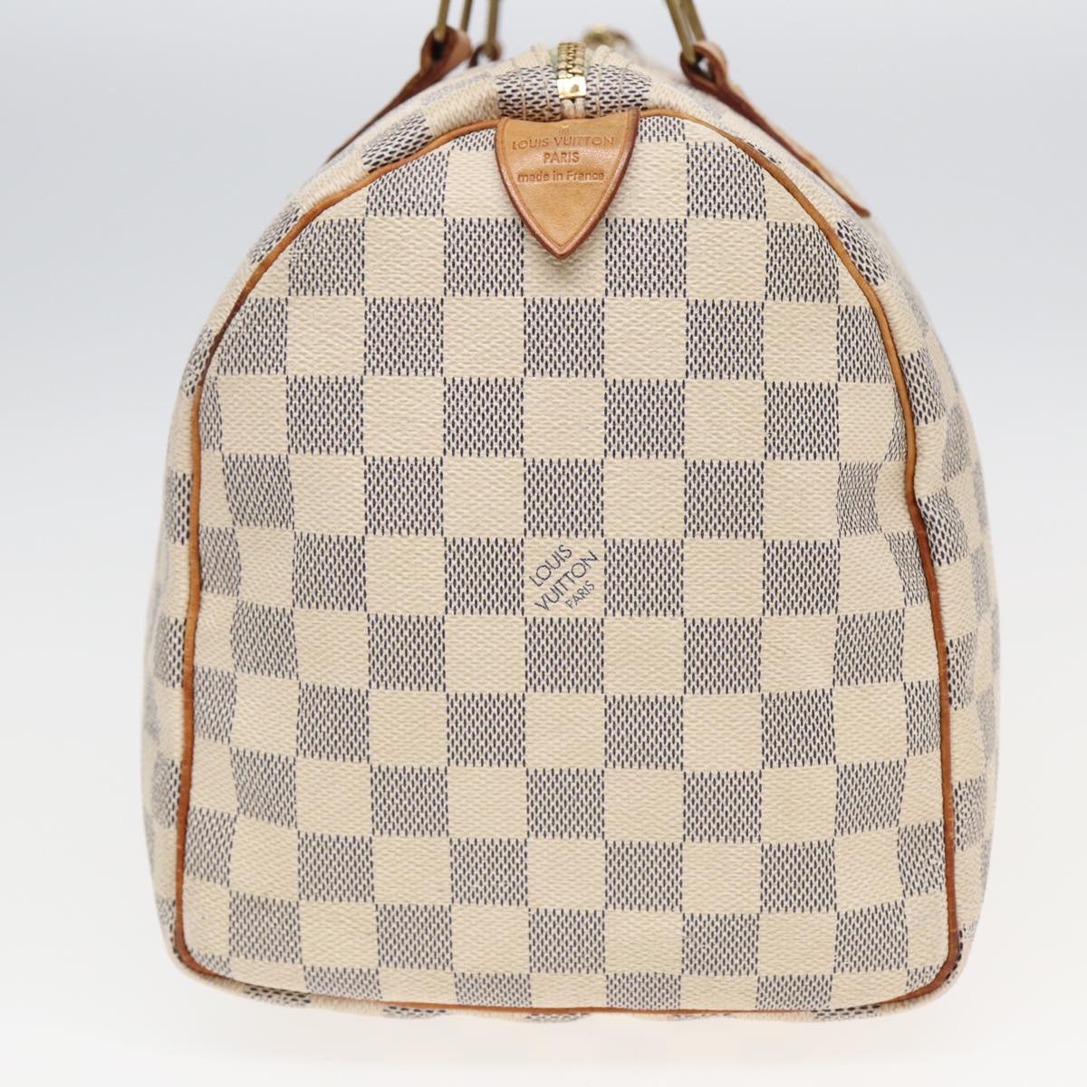 LOUIS VUITTON Damier Azur Speedy 30 Hand Bag N41533 LV Auth 81707