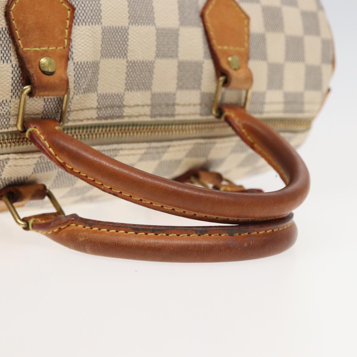 LOUIS VUITTON Damier Azur Speedy 30 Hand Bag N41533 LV Auth 81707