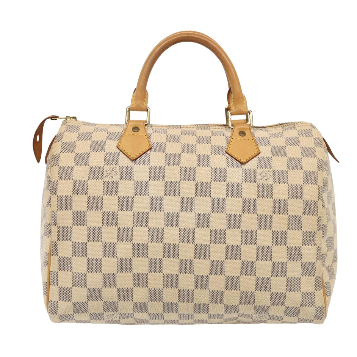 LOUIS VUITTON Damier Azur Speedy 30 Hand Bag N41533 LV Auth 81708