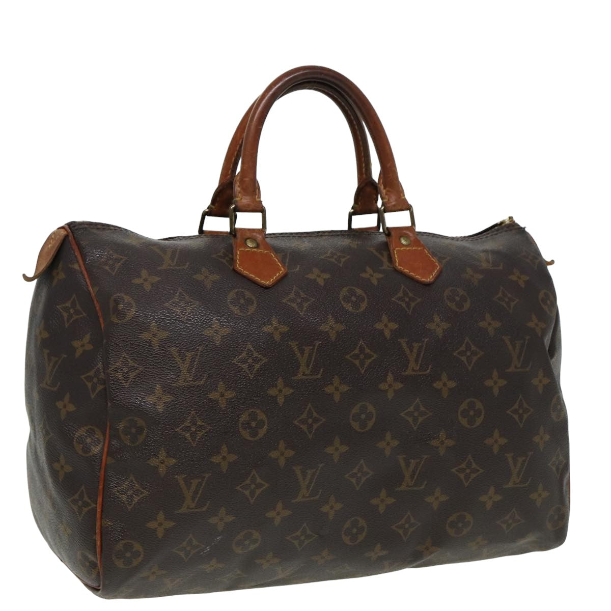 LOUIS VUITTON Monogram Speedy 35 Hand Bag M41524 LV Auth 81712