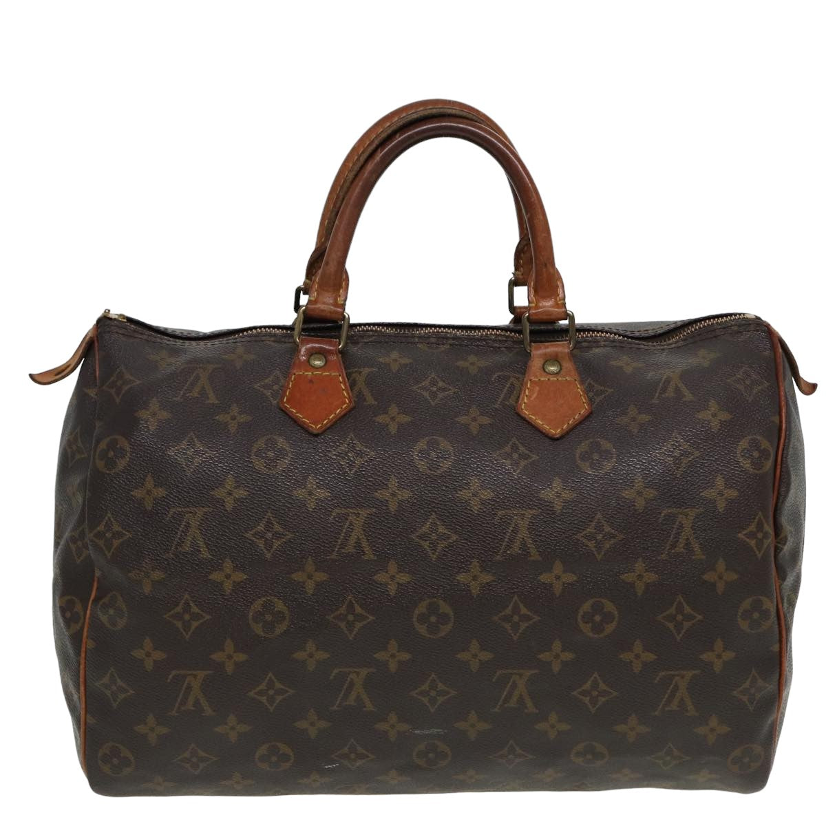 LOUIS VUITTON Monogram Speedy 35 Hand Bag M41524 LV Auth 81712