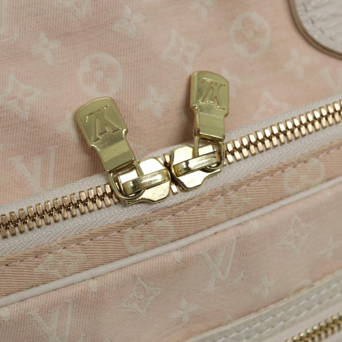 LOUIS VUITTON Monogram Mini Lin Sac Arange Shoulder Bag Rose M95255 Auth 81717