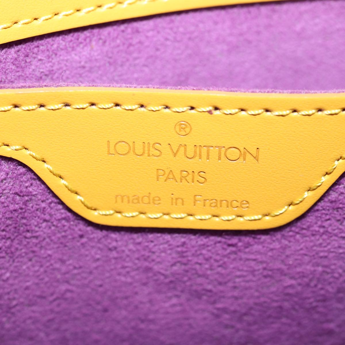 LOUIS VUITTON Epi Saint Jacques Poignees Long Bag Yellow M52339 LV Auth 81732