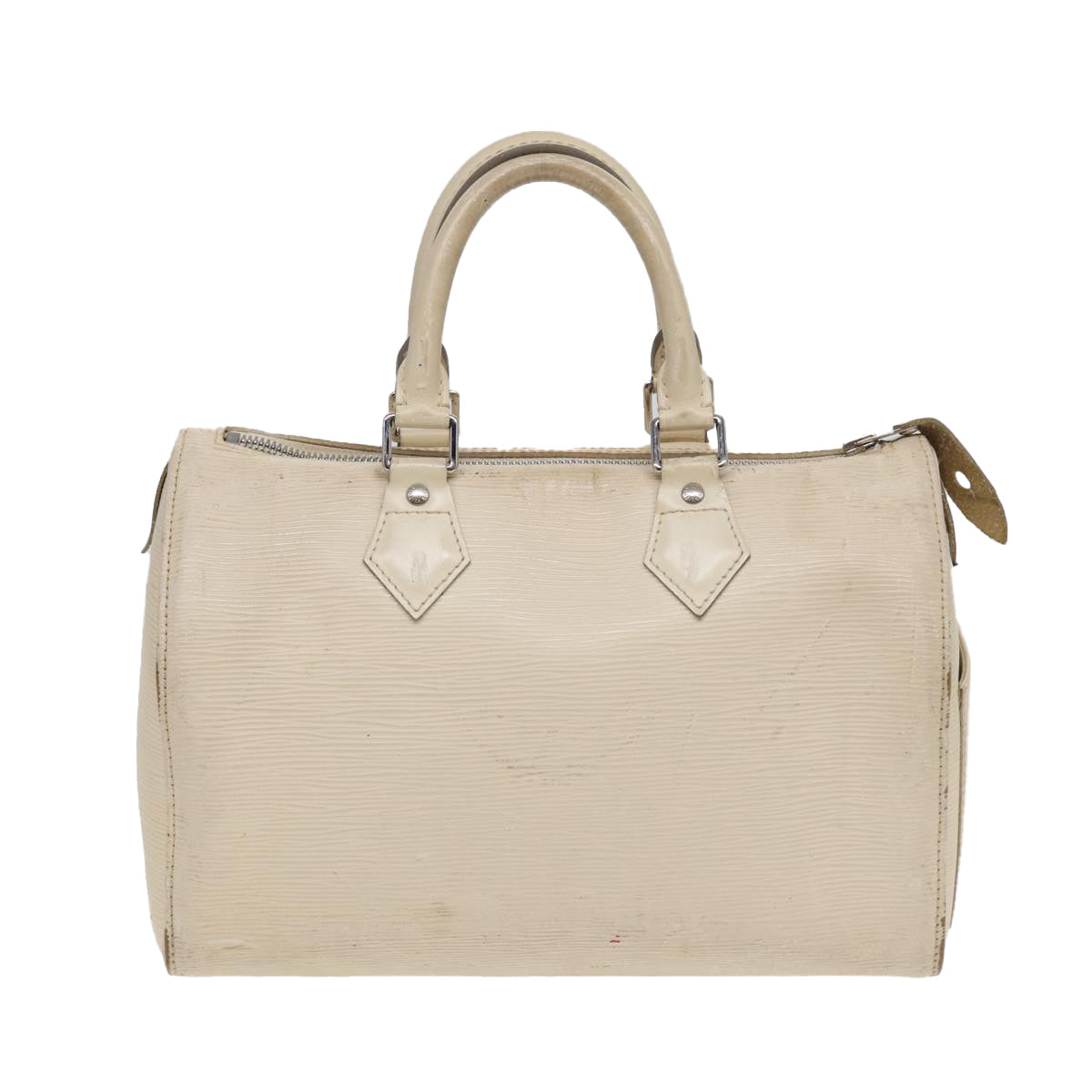 LOUIS VUITTON Epi Speedy 25 Hand Bag White Yvoire M5923J LV Auth 81763