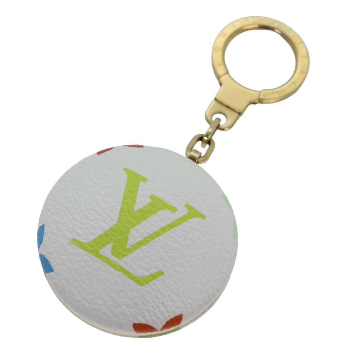 LOUIS VUITTON Monogram Multicolor Astropill Charm White M51911 LV Auth 81766