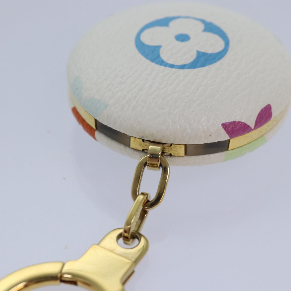 LOUIS VUITTON Monogram Multicolor Astropill Charm White M51911 LV Auth 81766