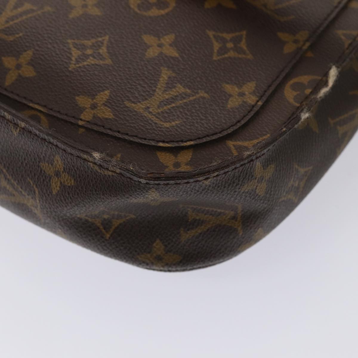 LOUIS VUITTON Monogram Saint Cloud GM Shoulder Bag M51242 LV Auth 81777