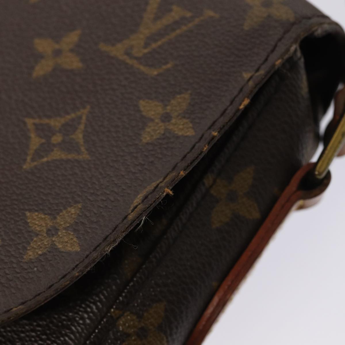 LOUIS VUITTON Monogram Saint Cloud GM Shoulder Bag M51242 LV Auth 81777