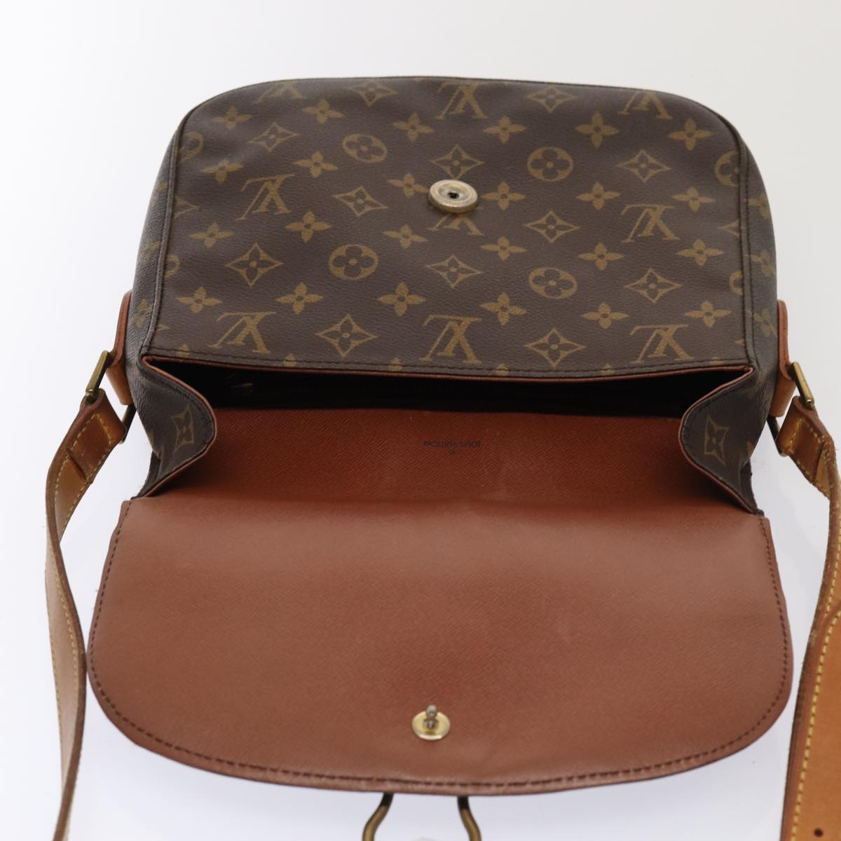 LOUIS VUITTON Monogram Saint Cloud GM Shoulder Bag M51242 LV Auth 81777