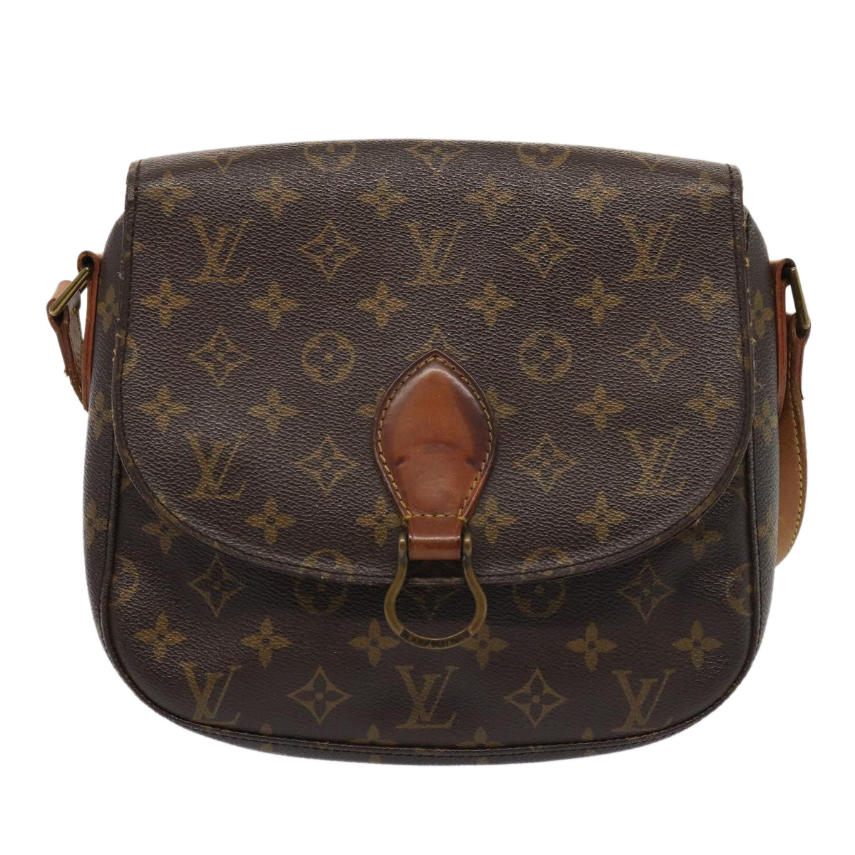 LOUIS VUITTON Monogram Saint Cloud GM Shoulder Bag M51242 LV Auth 81777