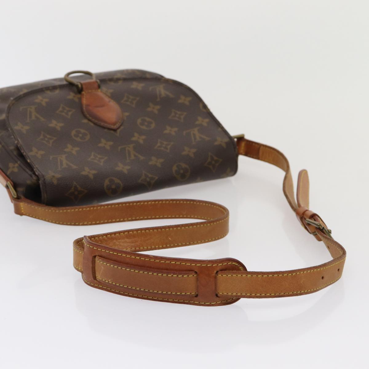 LOUIS VUITTON Monogram Saint Cloud GM Shoulder Bag M51242 LV Auth 81777