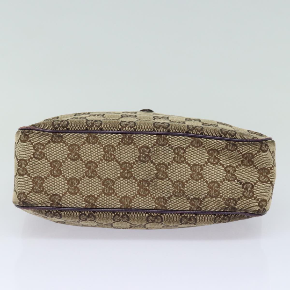 GUCCI New Jackie GG Canvas Hand Bag Beige 145817 Auth 81780